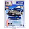 1975 Cadillac Eldorado Dark Blue Metallic with Light Blue (Partial) Vinyl Top “Custom Lowriders” Limited Edition to 4800 pieces Worldwide 1/64 Diecast Model Car by Auto World