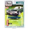 1966 Chevrolet Impala SS Blue Metallic with Graphics “Custom Lowriders” Limited Edition to 4800 pieces Worldwide 1/64 Diecast Model Car by Auto World