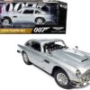 Aston Martin DB5 Coupe RHD (Right Hand Drive) Silver Birch Metallic (Damaged Version) James Bond 007 “No Time to Die” (2021) Movie “Silver Screen Machines” Series 1/18 Diecast Model Car by Auto World