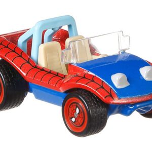 Spider Mobile Red and Blue with Graphics “The Amazing Spider-Man” “Marvel” Diecast Model Car by Hot Wheels