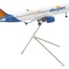 Airbus A320 Commercial Aircraft “Allegiant Air” White with Blue Tail “Gemini 200” Series 1/200 Diecast Model Airplane by GeminiJets