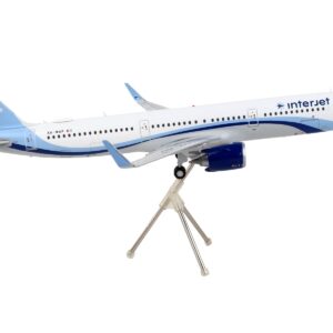 Airbus A321neo Commercial Aircraft “Interjet” White with Blue Stripes “Gemini 200” Series 1/200 Diecast Model Airplane by GeminiJets