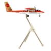 De Havilland DHC-6-300 Commercial Aircraft “Continental Express” White with Red Stripes and Gold Tail “Gemini 200” Series 1/200 Diecast Model Airplane by GeminiJets