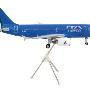 Airbus A319 Commercial Aircraft “ITA Airways” Blue with Tail Stripes “Gemini 200” Series 1/200 Diecast Model Airplane by GeminiJets