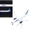 Airbus A220-300 Commercial Aircraft “JetBlue Airways” White with Blue Tail “Gemini 200” Series 1/200 Diecast Model Airplane by GeminiJets