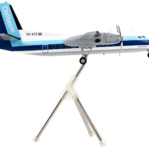 Fokker F27 Commercial Aircraft “Royal Dutch Airlines CityHopper” White with Blue Stripes “Gemini 200” Series 1/200 Diecast Model Airplane by GeminiJets