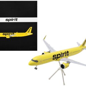 Airbus A321neo Commercial Aircraft “Spirit Airlines” (N702NK) Yellow “Gemini 200” Series 1/200 Diecast Model Airplane by GeminiJets