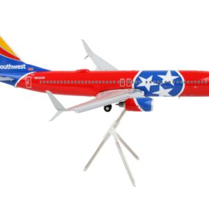 Boeing 737-800 Commercial Aircraft with Flaps Down “Southwest Airlines – Tennessee One” Tennessee Flag Livery “Gemini 200” Series 1/200 Diecast Model Airplane by GeminiJets