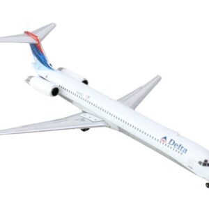 McDonnell Douglas MD-88 Commercial Aircraft “Delta Air Lines” (N941DL) White with Red and Blue Tail 1/400 Diecast Model Airplane by GeminiJets