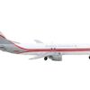 Boeing 737-400F Commercial Aircraft “Kalitta Charters II” White and Gray with Red Stripes 1/400 Diecast Model Airplane by GeminiJets