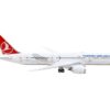 Boeing 787-9 Commercial Aircraft “Turkish Airlines” White with Red Tail 1/400 Diecast Model Airplane by GeminiJets