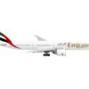 Boeing 777-300ER Commercial Aircraft with Flaps Down “Emirates Airlines” White with Striped Tail 1/400 Diecast Model Airplane by GeminiJets