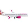 Boeing 737 MAX 8 Commercial Aircraft “Caribbean Airlines” White with Tail Graphics 1/400 Diecast Model Airplane by GeminiJets