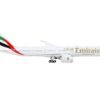 Boeing 777-9 Commercial Aircraft “Emirates Airlines” White with Gold Lettering 1/400 Diecast Model Airplane by GeminiJets