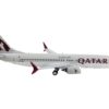 Boeing 737 MAX 8 Commercial Aircraft “Qatar Airways” Gray with Tail Graphics 1/400 Diecast Model Airplane by GeminiJets