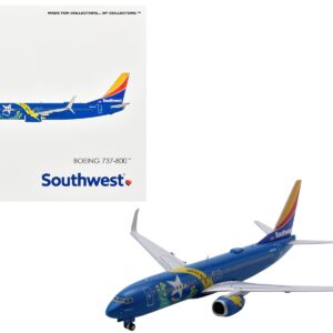 Boeing 737-800 Commercial Aircraft “Southwest Airlines – Nevada One” (N8646B) Blue with Striped Tail 1/400 Diecast Model Airplane by GeminiJets