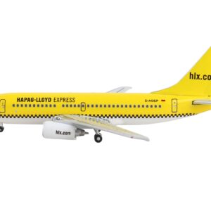 Boeing 737-700 Commercial Aircraft “Hapag-Lloyd” Yellow 1/400 Diecast Model Airplane by GeminiJets