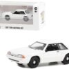 1987-1993 Ford Mustang SSP Police White “Hot Pursuit” “Hobby Exclusive” Series 1/64 Diecast Model Car by Greenlight