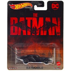 Batmobile Matt Black “The Batman” (2022) Movie “DC Comics” Diecast Model Car by Hot Wheels