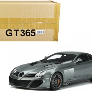 2010 Mercedes-Benz SLR MSO Edition Selenite Gray Metallic 1/18 Model Car by GT Spirit