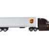 UPS Tractor Truck Brown with Dry Goods Trailer “United Parcel Service” 1/64 Diecast Model by Daron