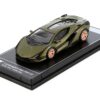 Lamborghini Sian FKP 37 Verde Gea Green Metallic “Hypercar League Collection” 1/64 Diecast Model Car by PosterCars