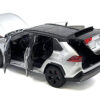 Toyota Rav4 Hybrid XSE Silver Metallic with Black Top and Sunroof 1/24 Diecast Model Car