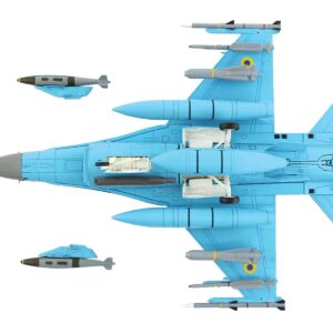 Lockheed F-16C Fighting Falcon Fighter Aircraft “What If? Scheme” Ukrainian Air Force “Air Power Series” 1/72 Diecast Model by Hobby Master