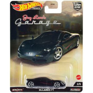 McLaren F1 Black with Red Stripes “Jay Leno’s Garage” Diecast Model Car by Hot Wheels