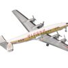 Lockheed L-1649A Starliner Commercial Aircraft “Alaska Airlines – Golden Nugget Service” (N7316C) White and Gold with Red Stripes 1/200 Diecast Model Airplane by Herpa