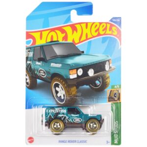 Land Rover Range Rover Classic Teal with White Graphics “Hot Wheels Expedition” “Mud Studs” Series Diecast Model Car by Hot Wheels