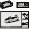 Honda Civic Type R (EK9) RHD (Right Hand Drive) Championship White with Carbon Hood “JDM64” Series 1/64 Diecast Model Car by Hobby Japan