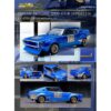 Nissan Skyline 2000 GT-R (KPGC110) RHD (Right Hand Drive) #73 Blue Metallic “Racing Concept” 1/64 Diecast Model Car by Inno Models