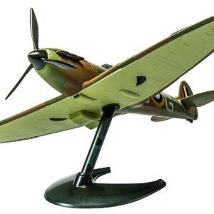 Skill 1 Model Kit Spitfire Snap Together Painted Plastic Model Airplane Kit by Airfix Quickbuild