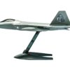 Skill 1 Model Kit F22 Raptor Snap Together Painted Plastic Model Airplane Kit by Airfix Quickbuild