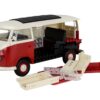 Skill 1 Model Kit Volkswagen Camper Van Red Snap Together Model by Airfix Quickbuild