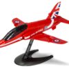 Skill 1 Model Kit Royal Air Force Red Arrows Hawk Aircraft Red Snap Together Painted Plastic Model Airplane Kit by Airfix Quickbuild