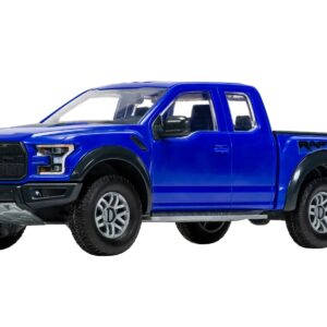 Skill 1 Model Kit Ford F-150 Raptor Blue Snap Together by Airfix Quickbuild