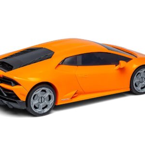 Skill 1 Model Kit Lamborghini Huracan EVO Orange Snap Together Snap Together Painted Plastic Model Car Kit by Airfix Quickbuild