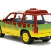 Ford Explorer Red and Yellow with Green Graphics “Jurassic Park” (1993) Movie 30th Anniversary “Hollywood Rides” Series 1/32 Diecast Model Car by Jada