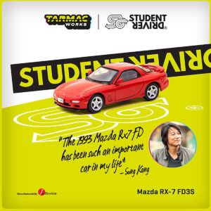 Mazda RX-7 FD3S RHD (Right Hand Drive) Red “Student Driver” “J Collection” Series 1/64 Diecast Model by Tarmac Works