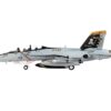 Boeing F/A-18F Super Hornet Fighter Aircraft “VFA-103 Jolly Rogers Squadron 75th Anniversary USS Abraham Lincoln” (2018) United States Navy 1/144 Diecast Model by JC Wings