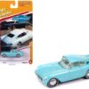 1954 Chevrolet Corvair Concept Car Sky Blue with Light Blue Interior “Classic Gold Collection” 2023 Release 2 Limited Edition to 2500 pieces Worldwide 1/64 Diecast Model Car by Johnny Lightning