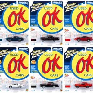 “Muscle Cars USA” 2021 Release 4 “OK Used Cars” Set A of 6 pieces 1/64 Diecast Model Cars by Johnny Lightning