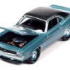 1969 Chevrolet COPO Camaro RS Azure Turquoise Metallic with Black Top “MCACN (Muscle Car and Corvette Nationals)” Limited Edition to 4140 pieces Worldwide “Muscle Cars USA” Series 1/64 Diecast Model Car by Johnny Lightning