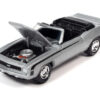 1969 Chevrolet Camaro RS/SS Convertible Cortez Silver Metallic with Black Stripes Limited Edition to 2572 pieces Worldwide “OK Used Cars” 2023 Series 1/64 Diecast Model Car by Johnny Lightning