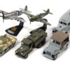 “WWII Warriors: Pacific Theater” Military 2022 Set A of 6 pieces Release 2 Limited Edition to 2000 pieces Worldwide Diecast Model Cars by Johnny Lightning