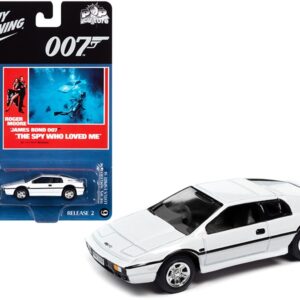 Lotus Esprit S1 White (James Bond 007) “The Spy Who Loved Me” (1977) Movie “Pop Culture” Series 1/64 Diecast Model Car by Johnny Lightning