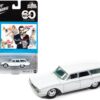 1960 Ford Ranch Wagon White 007 James Bond “From Russia With Love” (1963) Movie “Pop Culture” 2022 Release 2 1/64 Diecast Model Car by Johnny Lightning