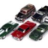 Pop Culture 2024 Set of 6 Cars Release 1 1/64 Diecast Model Cars by Johnny Lightning